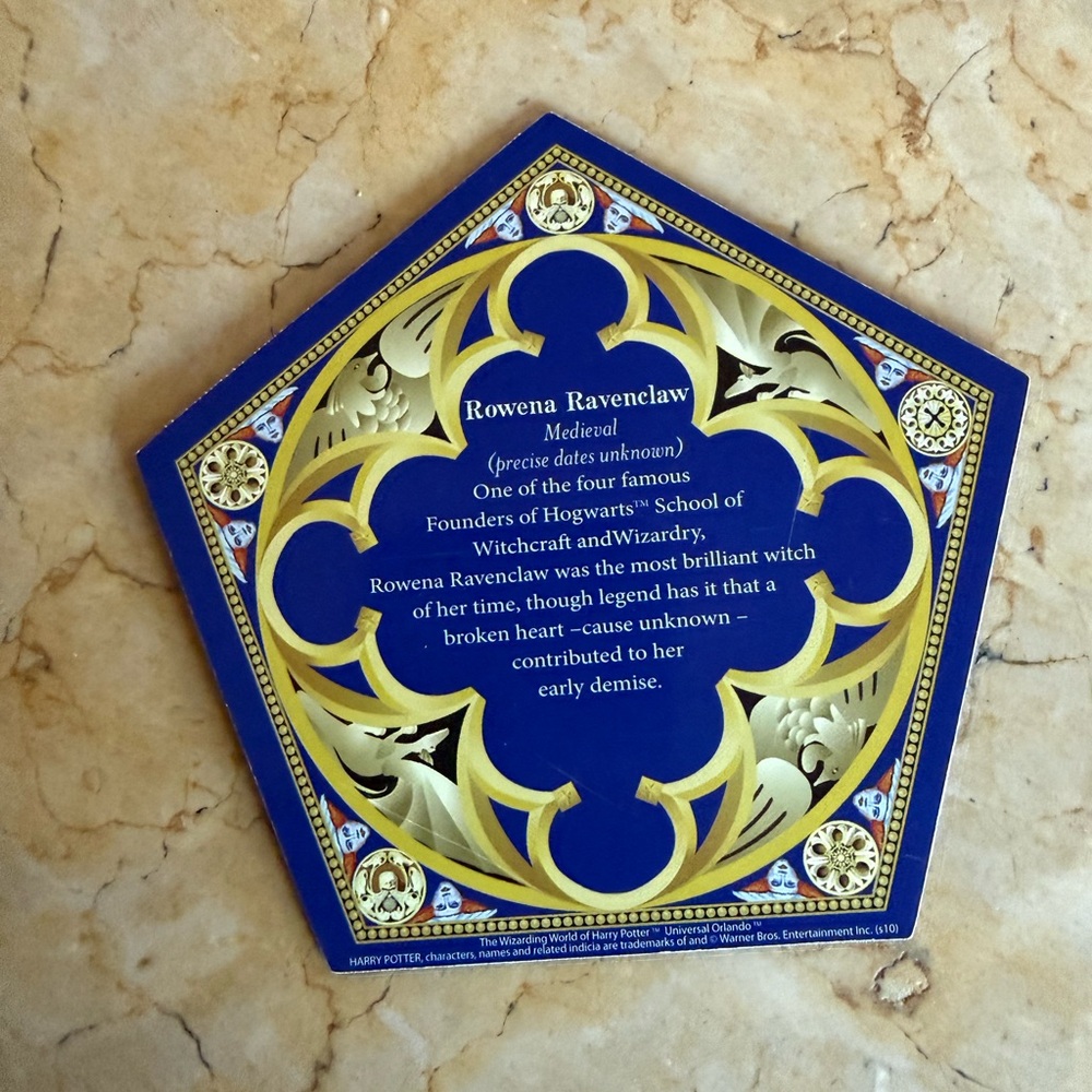 Rowena Ravenclaw chocolate frog wizard card - Picture 2 of 2